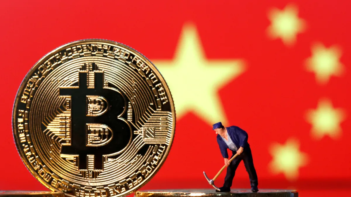 中國加重打壓加密幣力道,可能是今年六月加密幣交易量大跌主因。(圖/李可人)