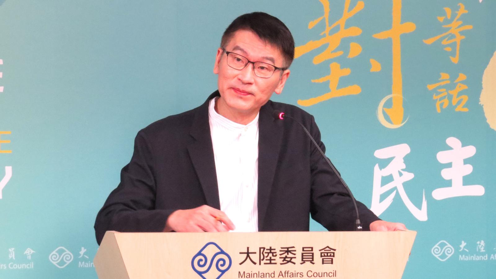 陸委會正副主委不同調?饒慶鈴錄影現身海峽論壇又免罰了?梁文傑扮鴿派:場面話未涉政治議題