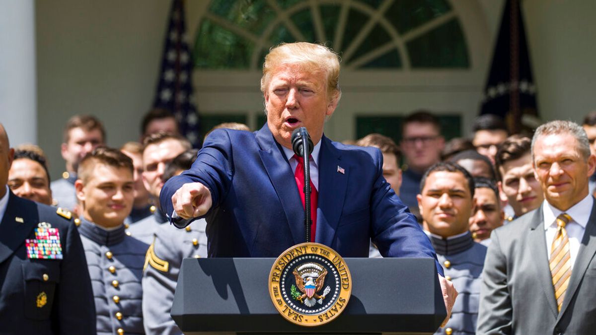 美國總統川普。(美聯社) 美國總統川普。(美聯社)