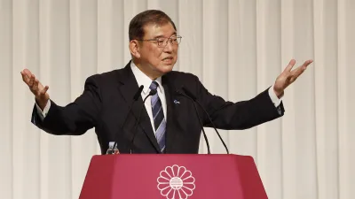 自民黨總裁石破茂成功獲選為日本102任首相。(美聯社)