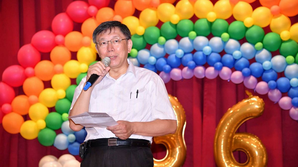 台北市長柯文哲4日出席北市陽明教養院36周年院慶活動。(北市府提供) 台北市長柯文哲4日出席北市陽明教養院36周年院慶活動。(北市府提供)