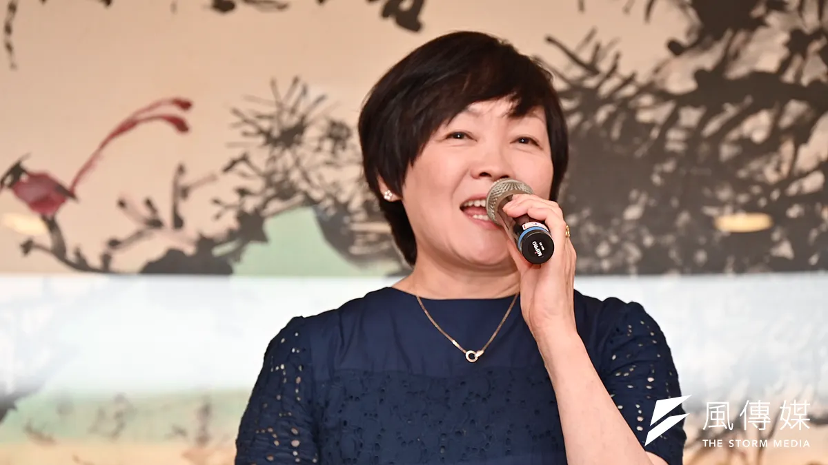 安倍昭惠17日出席「安倍昭惠來台歡迎晚宴」。(陳思明攝)