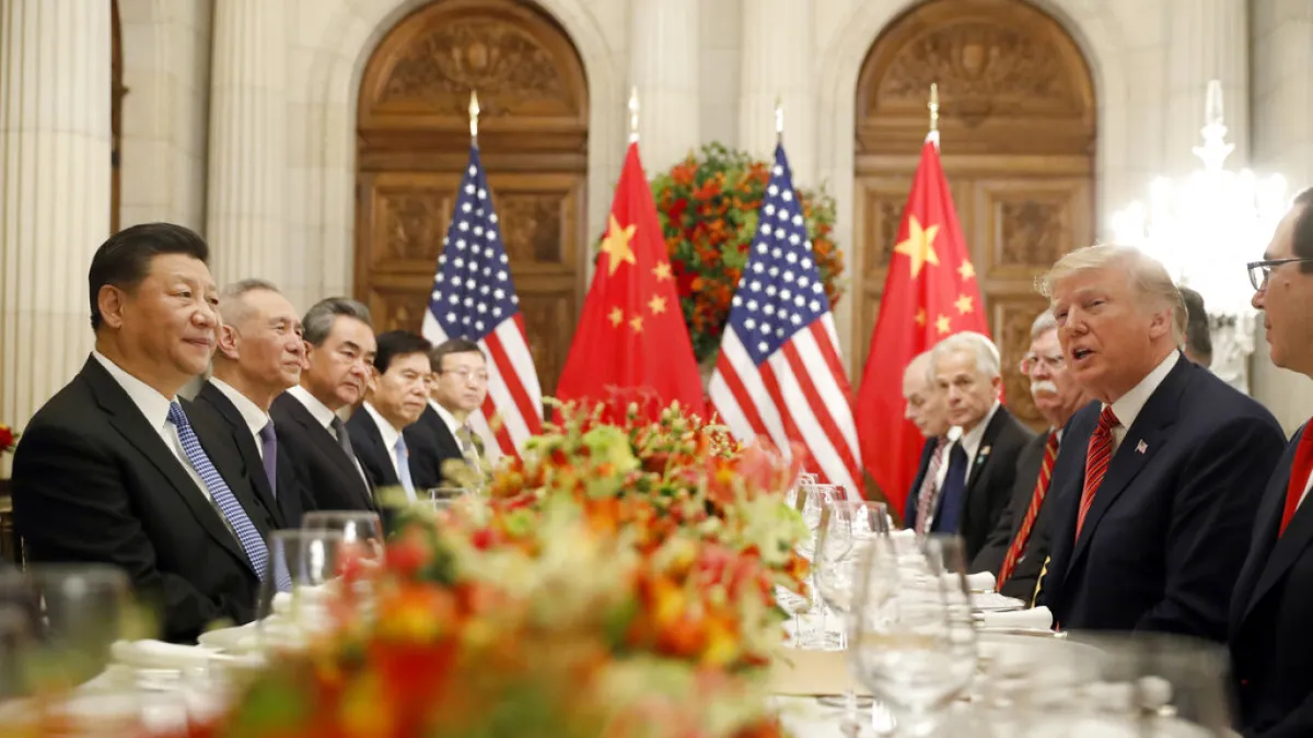 自從美國總統川普上任以來,美中貿易談判就天天占據國際新聞的版面。(資料照,美聯社)
