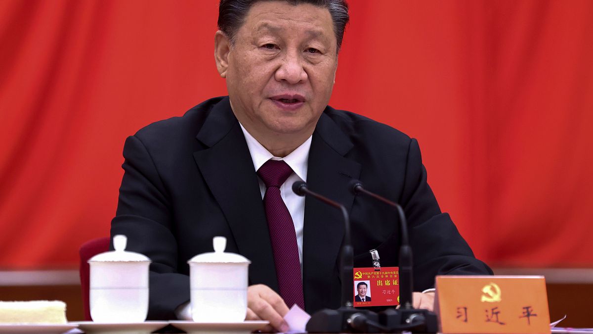 2021年11月,中共十九屆六中全會,習近平主持(AP) 2021年11月,中共十九屆六中全會,習近平主持(AP)