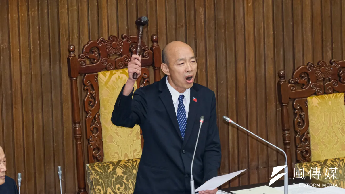 近期立法院長韓國瑜與國民黨團總召傅崐萁之間的分歧,成為外界關注焦點。(劉偉宏攝)