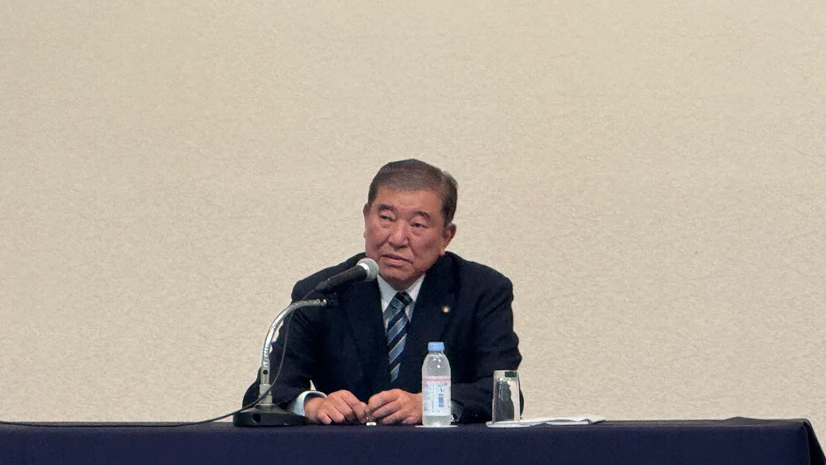 日本台湾親善協会主催の「時局演講会」で、3日に前首相・石破茂氏が「戦後80周年」をテーマに講演(黄信維撮影) 日本台湾親善協会主催の「時局演講会」で、3日に前首相・石破茂氏が「戦後80周年」をテーマに講演(黄信維撮影)