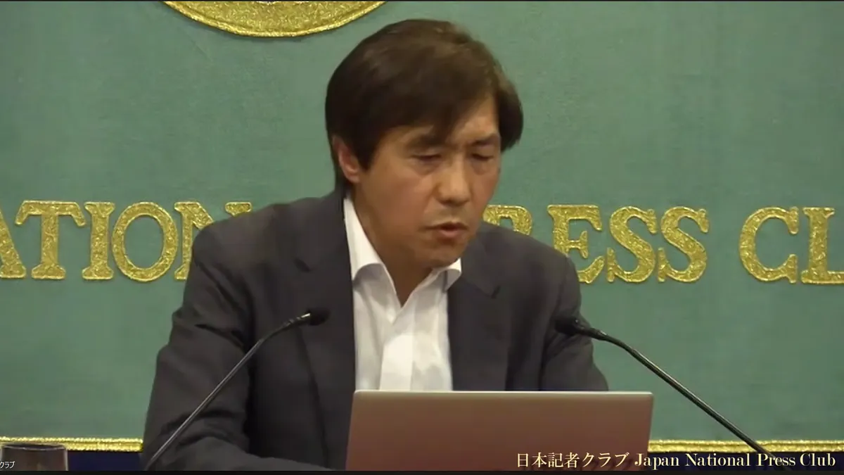 江守正多教授が会見でCOP30の結果と気候変動対策の課題を語った。(写真/日本記者クラブ提供) 江守正多教授が会見でCOP30の結果と気候変動対策の課題を語った。(写真/日本記者クラブ提供)