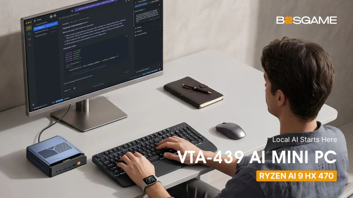 BOSGAME Advances Practical Local AI for Everyday Users with Its VTA-439 Mini PC