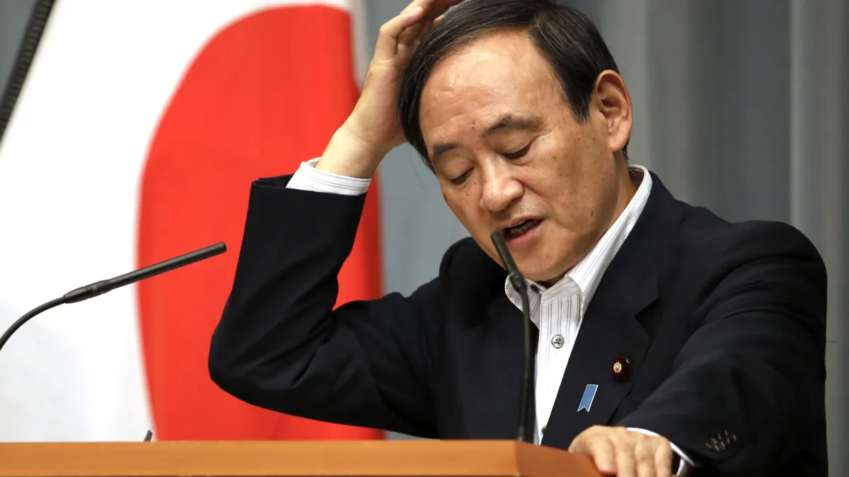 菅義偉日前曾表示,日本「絕對沒有」對中國派出間諜。(美聯社)