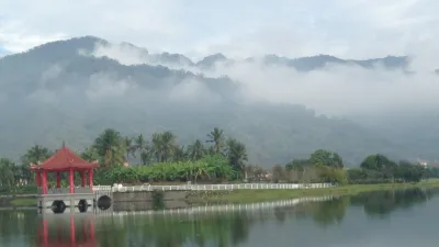 高雄市美濃區「中正湖」正名為「美濃湖」。(高雄市觀光局提供)