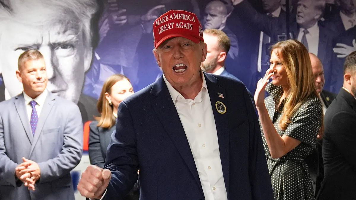 川普當選美國總統。(美聯社)