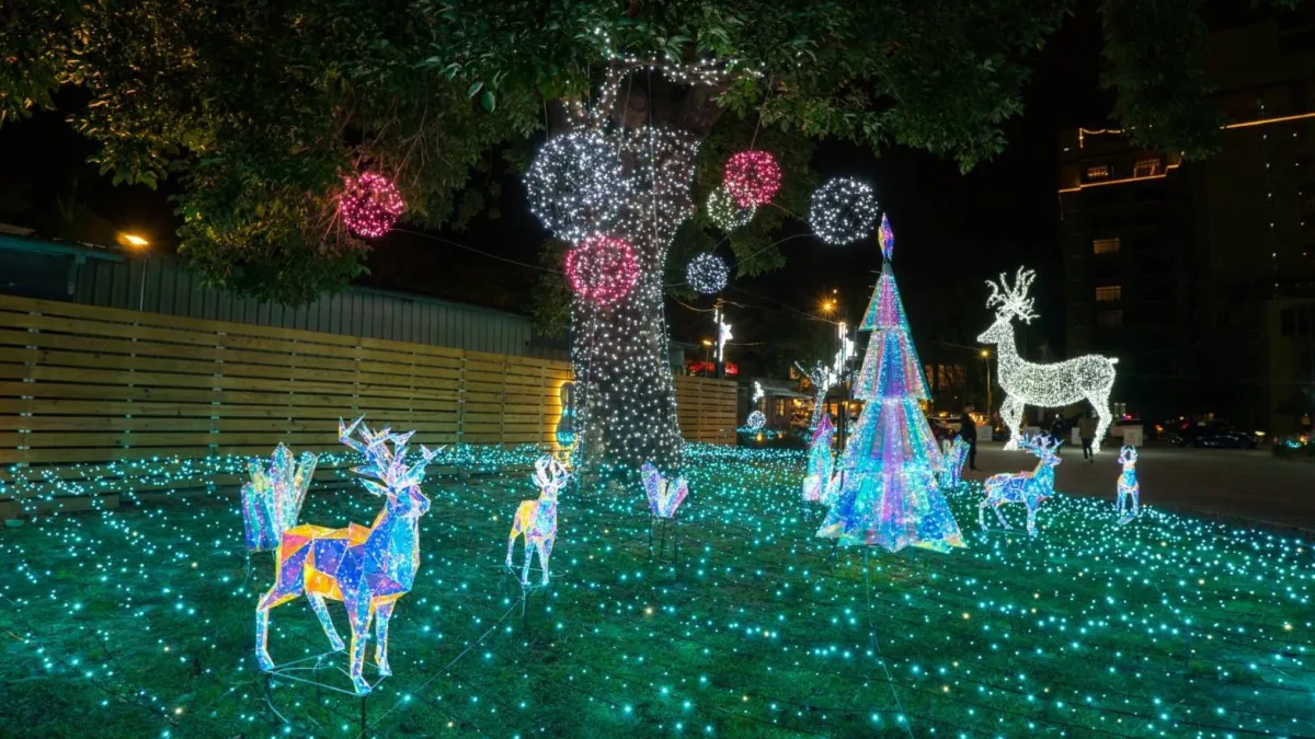 臺東「耶誕限定雪花秀」將於鐵花新聚落-閃閃PARK登場。(圖/臺東縣政府交觀處提供)