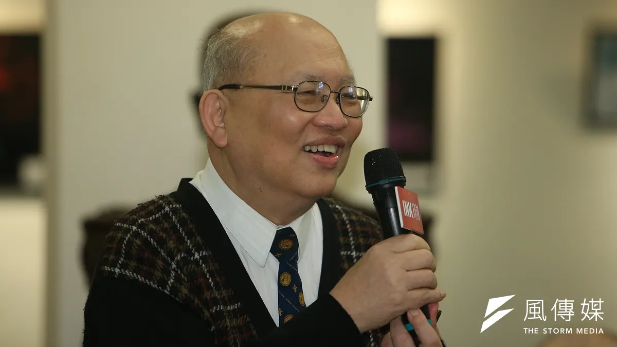 陳耀昌於《獅頭花》新書發表會。(資料照,陳明仁攝)