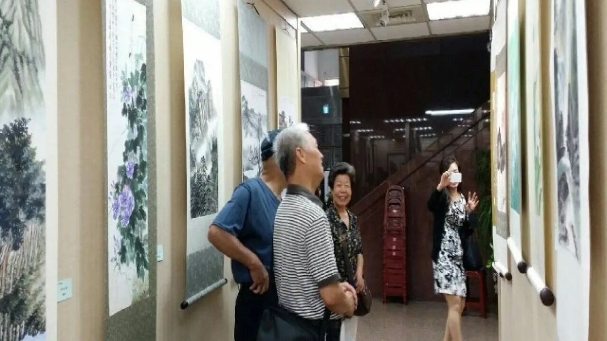 偏鄉藝術奇蹟! 外埔長青師生國畫聯展驚豔四座