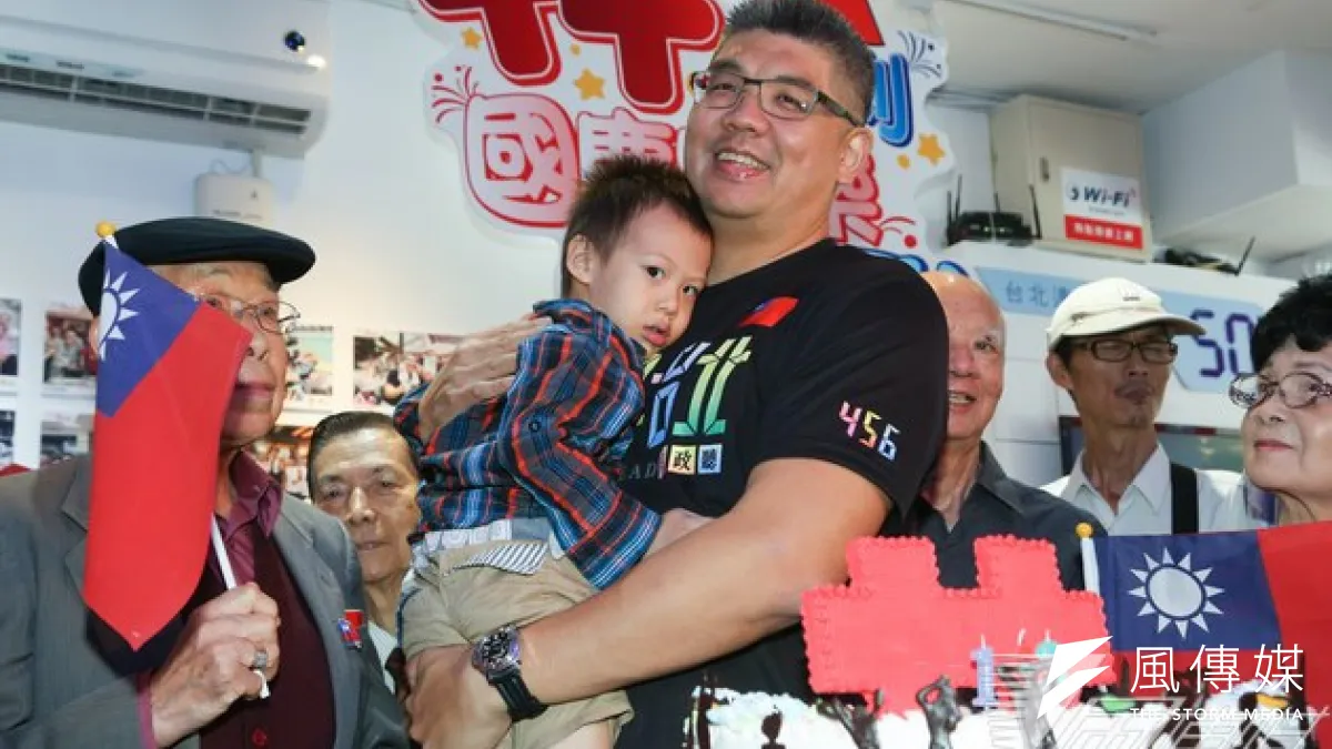 國民黨台北市長參選人連勝文出席國慶生日Party。(余志偉攝)