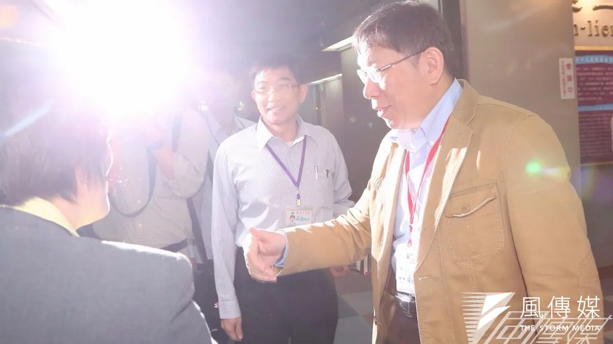 台北市長柯文哲市政會議後記者會。(楊子磊攝)