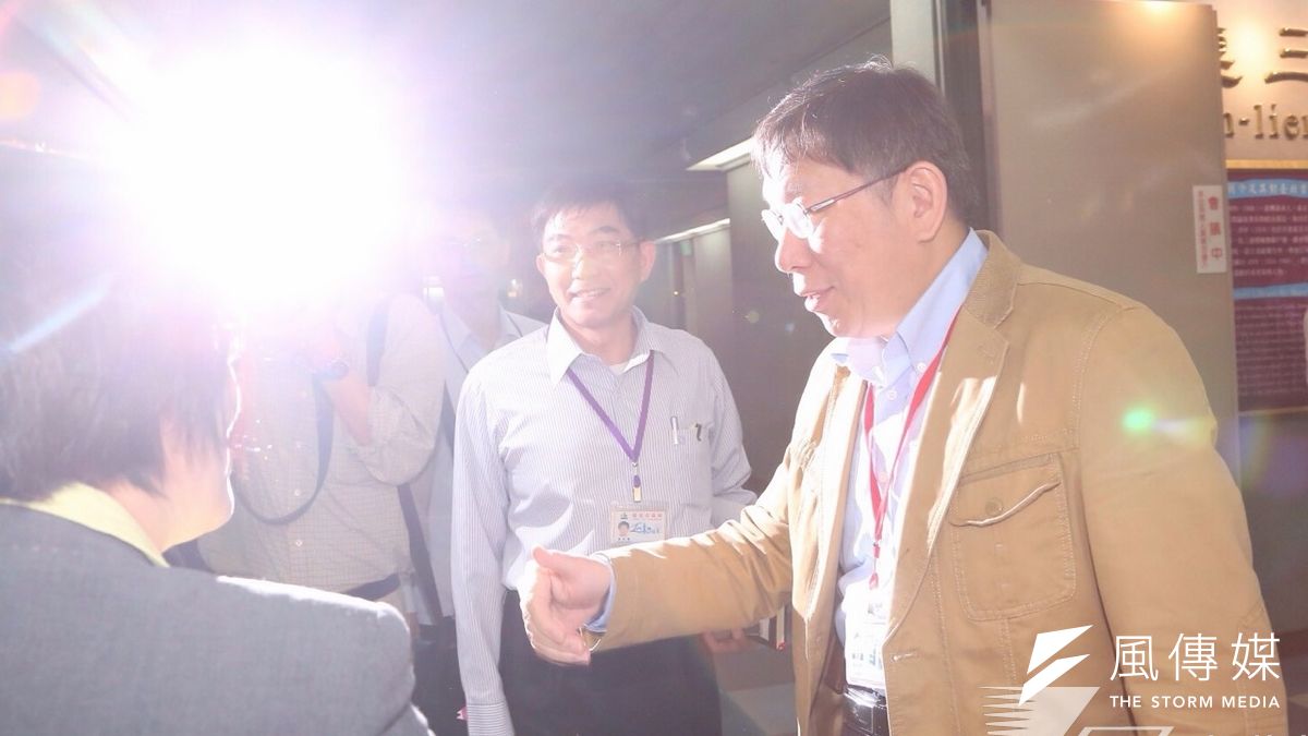 台北市長柯文哲市政會議後記者會。(楊子磊攝) 台北市長柯文哲市政會議後記者會。(楊子磊攝)