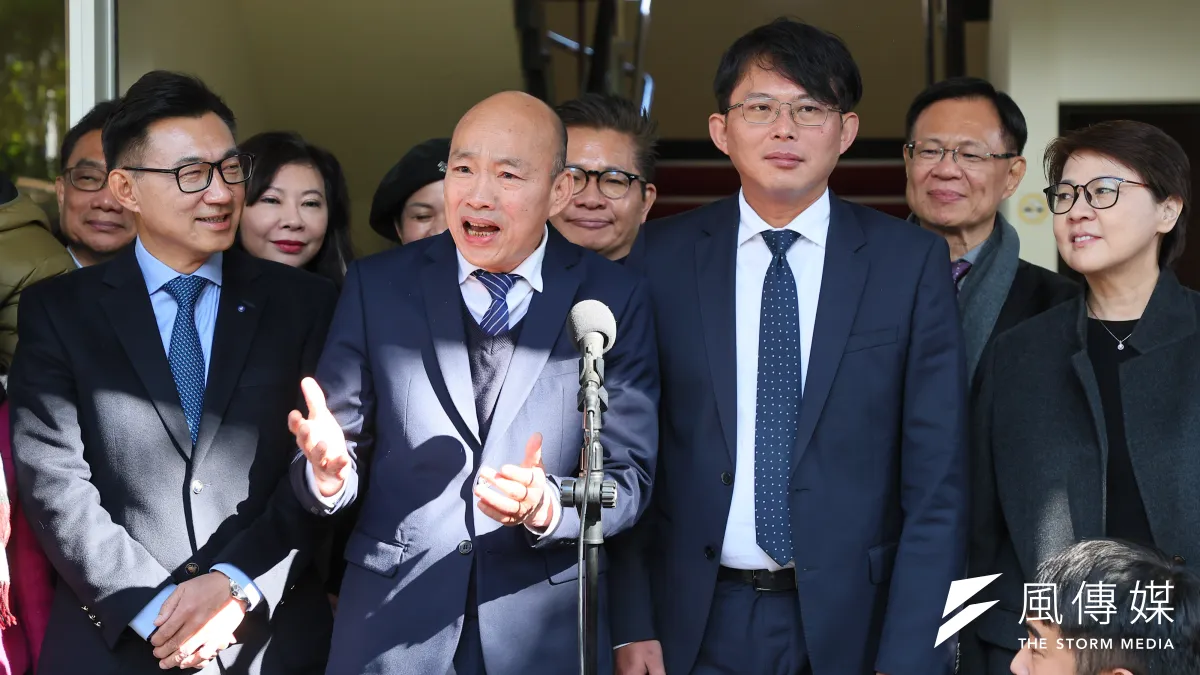 角逐立法院院長的韓國瑜,在結束與民眾黨團密室協商後表示,「情感交流,三觀正確」。(資料照,顏麟宇攝)