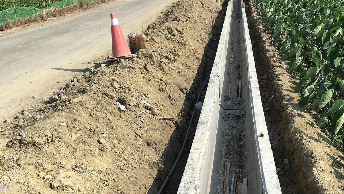 北新化小排工程施工中 完工可提升農田排水渠道功能 北新化小排工程施工中 完工可提升農田排水渠道功能