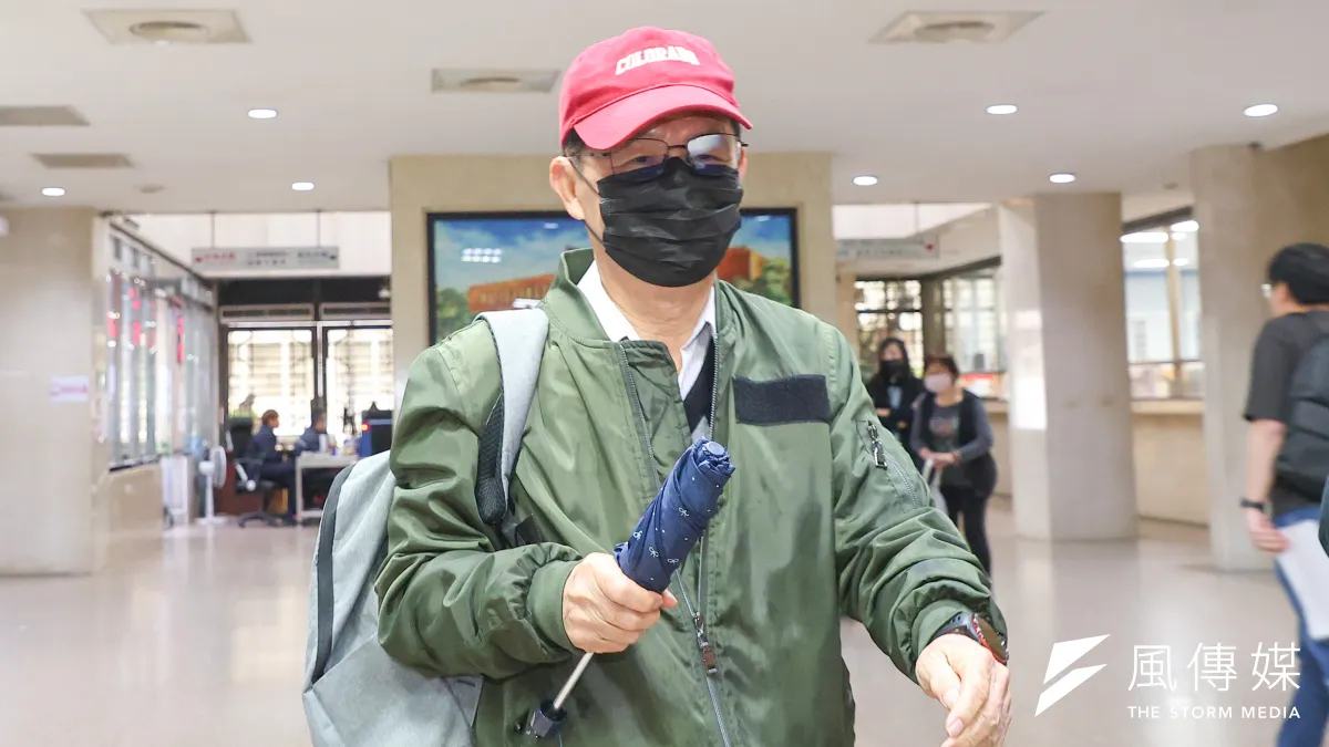 圖為前台北市副市長彭振聲出庭應訊。(資料照,顏麟宇攝)