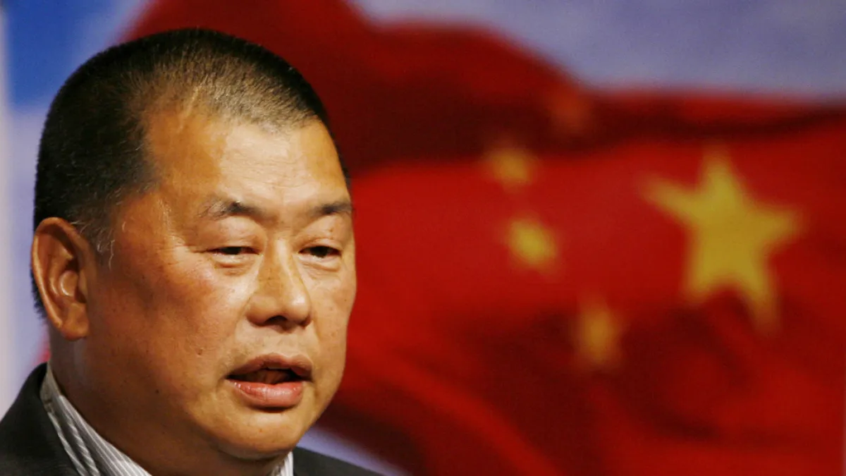 On the 37th anniversary of the Tiananmen Square Incident, the Democratic Progressive Party has called on the Chinese Communist Party to immediately release Next Digital founder Jimmy Lai and dissidents held without justification. (File photo, Associated P