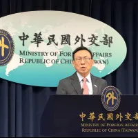 Lin Chao-hung (林昭宏), Director-General of the Department of East Asian and Pacific Affairs at Taiwan's Ministry of Foreign Affairs, attends a regular press briefing on the 28th to deliver a work report and respond to media questions. (Photo by Chung Ping-c Lin Chao-hung (林昭宏), Director-General of the Department of East Asian and Pacific Affairs at Taiwan's Ministry of Foreign Affairs, attends a regular press briefing on the 28th to deliver a work report and respond to media questions. (Photo by Chung Ping-c