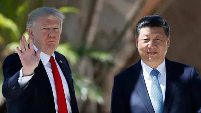 美國總統川普與中國國家主席習近平。(AP資料照)