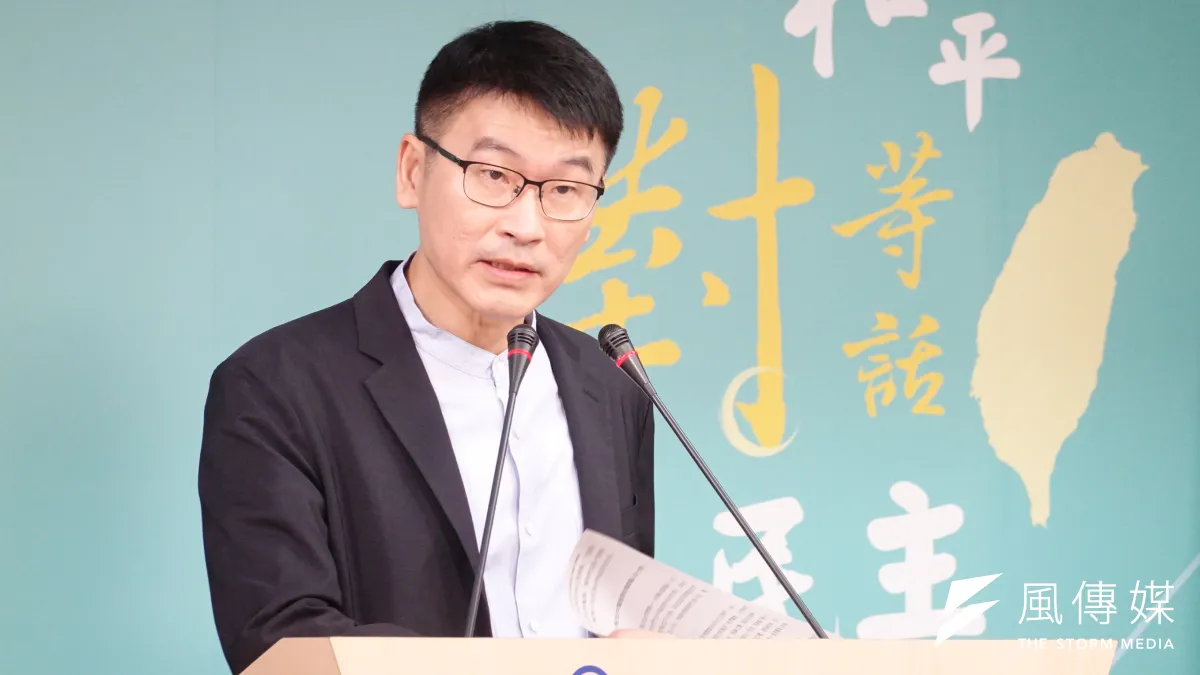 圖為陸委會副主委梁文傑。(楊騰凱攝)