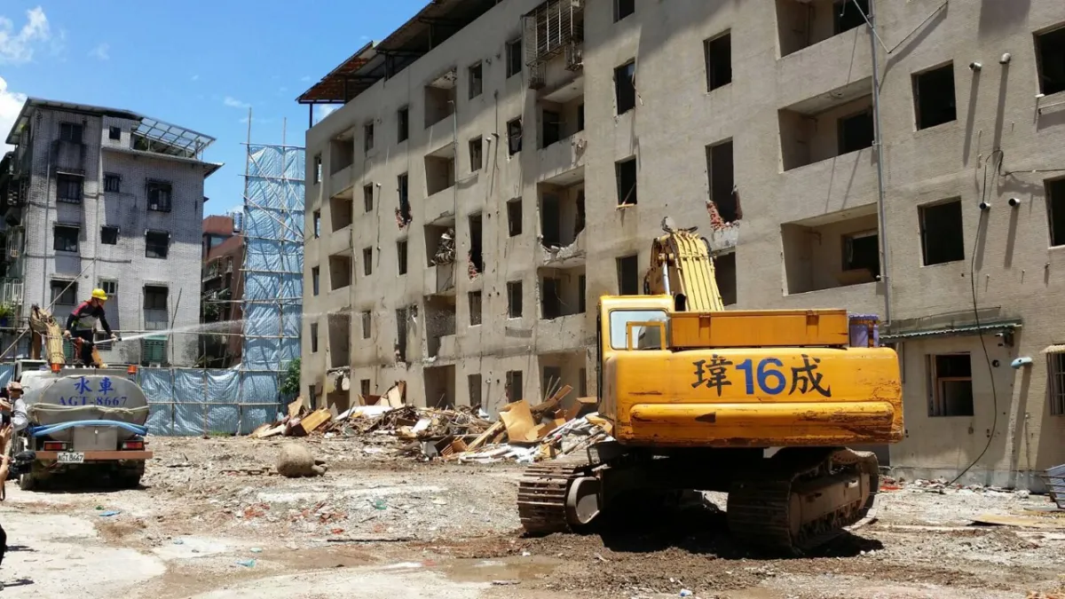 台北市內湖區合家歡都更開工。(取自台北市建管處網站)