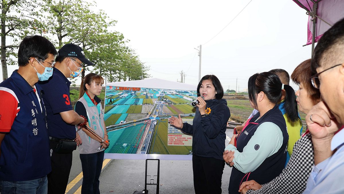 西螺魚寮一號橋工程延宕,縣長張麗善親自說明原由。(圖/雲林縣政府地政處提供) 西螺魚寮一號橋工程延宕,縣長張麗善親自說明原由。(圖/雲林縣政府地政處提供)