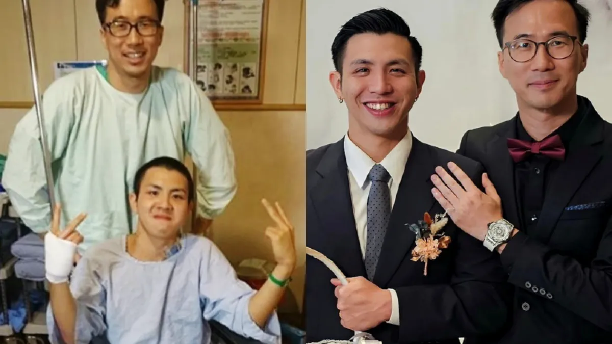王樹偉醫師擔任江天豪婚禮上的伴郎。(圖/翻攝自FB@Dr. 王樹偉 Tree)