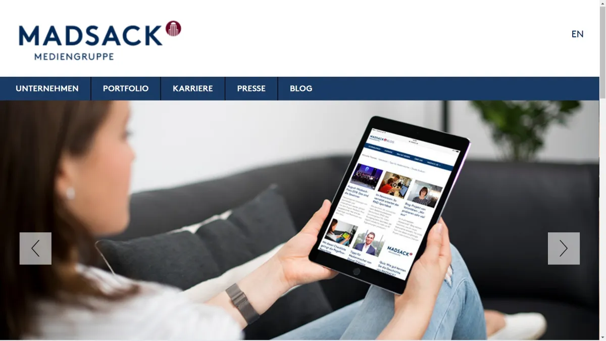 德國最大的地方新聞媒體之一Madsack(網路截圖)