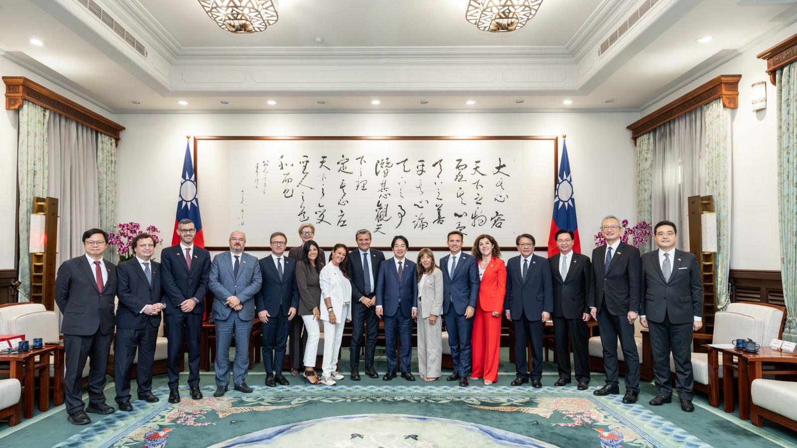 史上最大規模義大利國會議員訪團來了!賴清德:感謝友台議員長期為台灣發聲