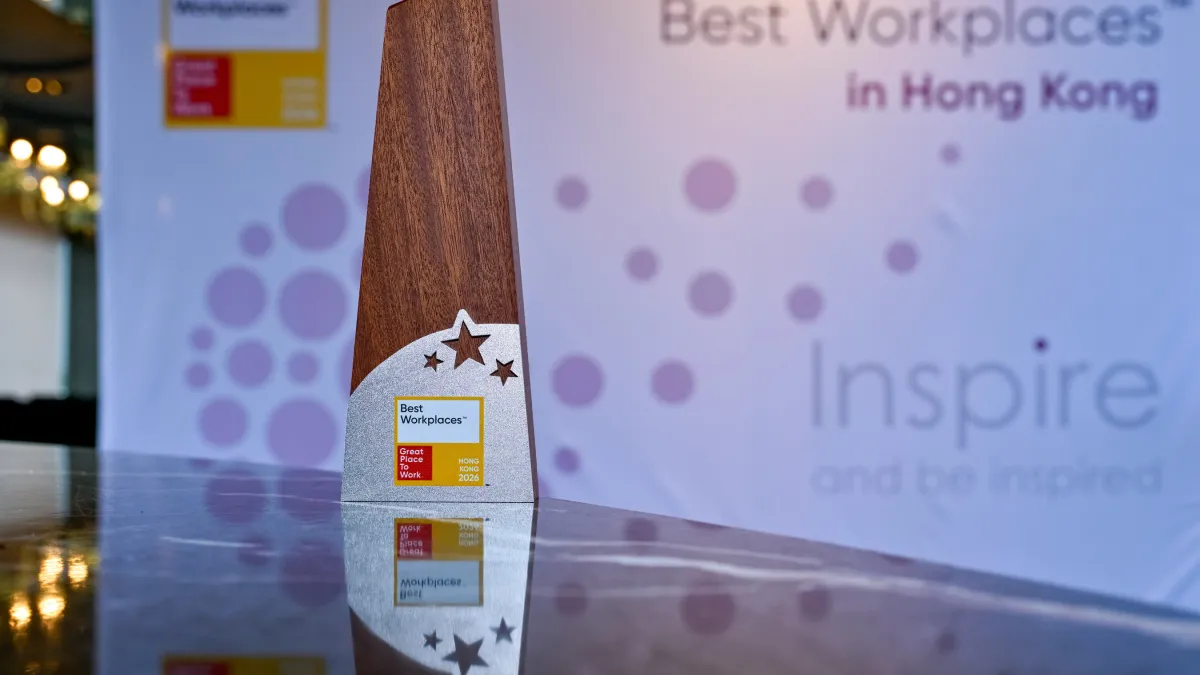 Great Place To Work™ Greater China Celebrates the Best Workplaces™ in Hong Kong 2026