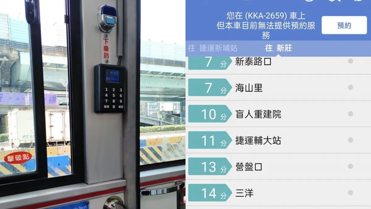 公車上的小黑盒,其實是預約下車系統。(圖/翻攝自FB)