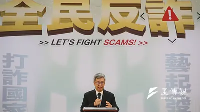 行政院代理發言人羅秉成14日表示,行政院長陳建仁13日晚因有咳嗽不適情形而在家進行快篩,結果呈現陽性反應。(資料照,柯承惠攝)