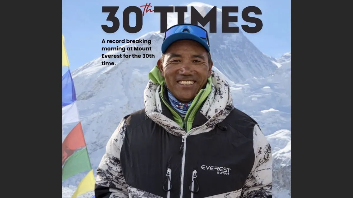 尼泊爾雪巴人卡米.瑞塔(Kami Rita Sherpa)實現第30次登頂聖母峰(Mount Everest)的空前里程碑。(翻攝IG)