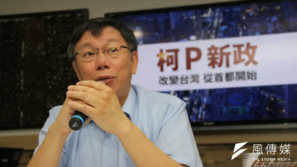 台北市長參選人柯文哲將拜訪台北市長郝龍斌,討論12年國教問題。(資料照片,葉信菉攝)