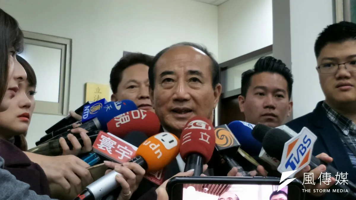 前立法院長王金平4日接受媒體訪問,談到國民黨黨內初選問題。(周怡孜攝)