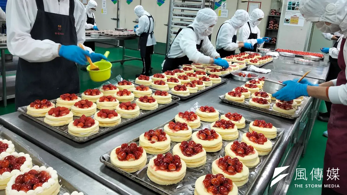 全聯甜點工廠大公開,主要供應商為位於桃園的歐藝烘焙,雙方合作長達14年。(林喬慧攝) 全聯甜點工廠大公開,主要供應商為位於桃園的歐藝烘焙,雙方合作長達14年。(林喬慧攝)