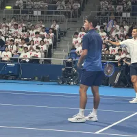 錦織圭は引退イベントでフェデラー氏らと豪華なスペシャルマッチを繰り広げ、レジェンドたちと再びコートを共有できた喜びと深い感謝を語った。(黄信維撮影) 錦織圭は引退イベントでフェデラー氏らと豪華なスペシャルマッチを繰り広げ、レジェンドたちと再びコートを共有できた喜びと深い感謝を語った。(黄信維撮影)