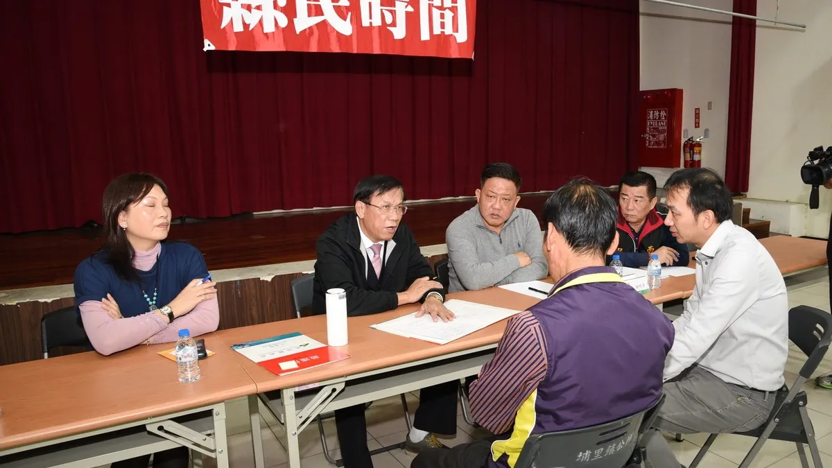 投縣民時間埔里場 縣長林明溱主持受理陳情案