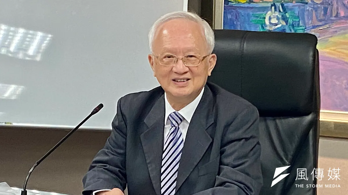 兆豐金控董事長董瑞斌20日於股東會後與媒體聯訪。(陳怡慈攝)