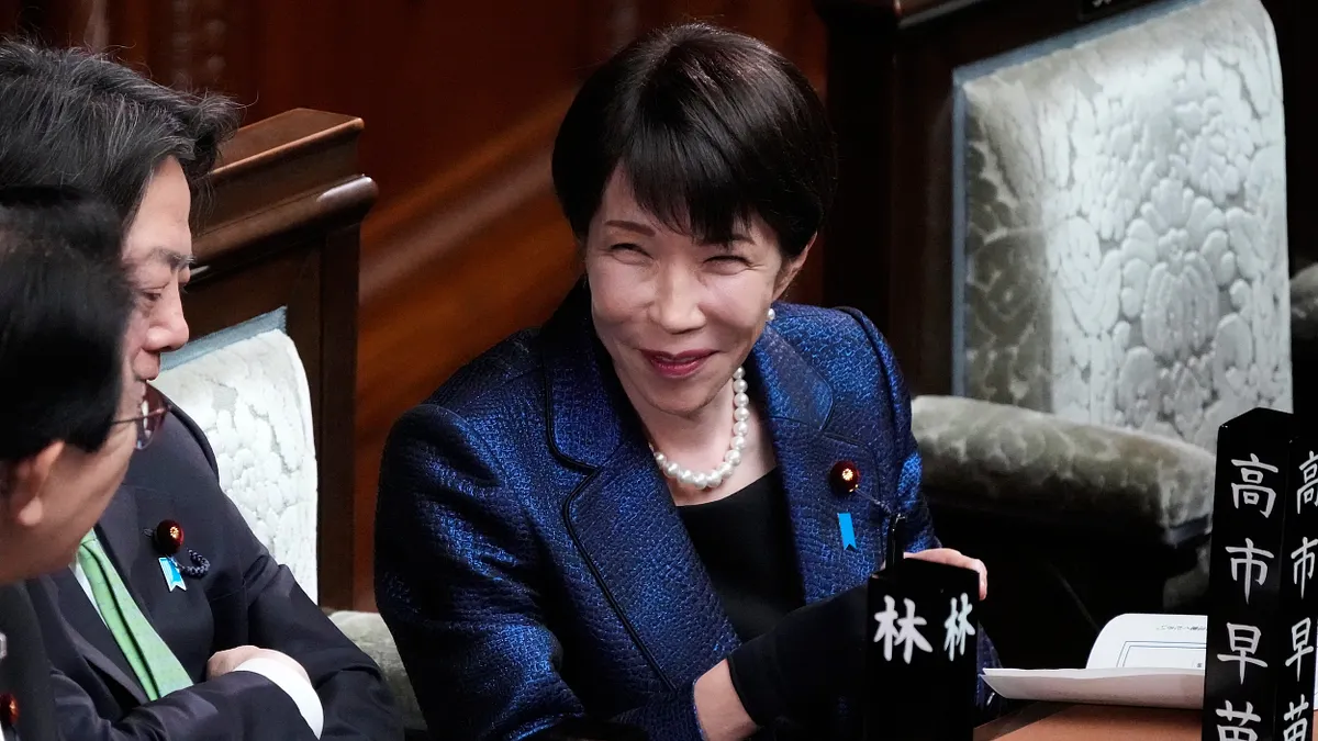 2025年2月18日,高市早苗於眾議院特別會議再次當選日本首相。(美聯社)