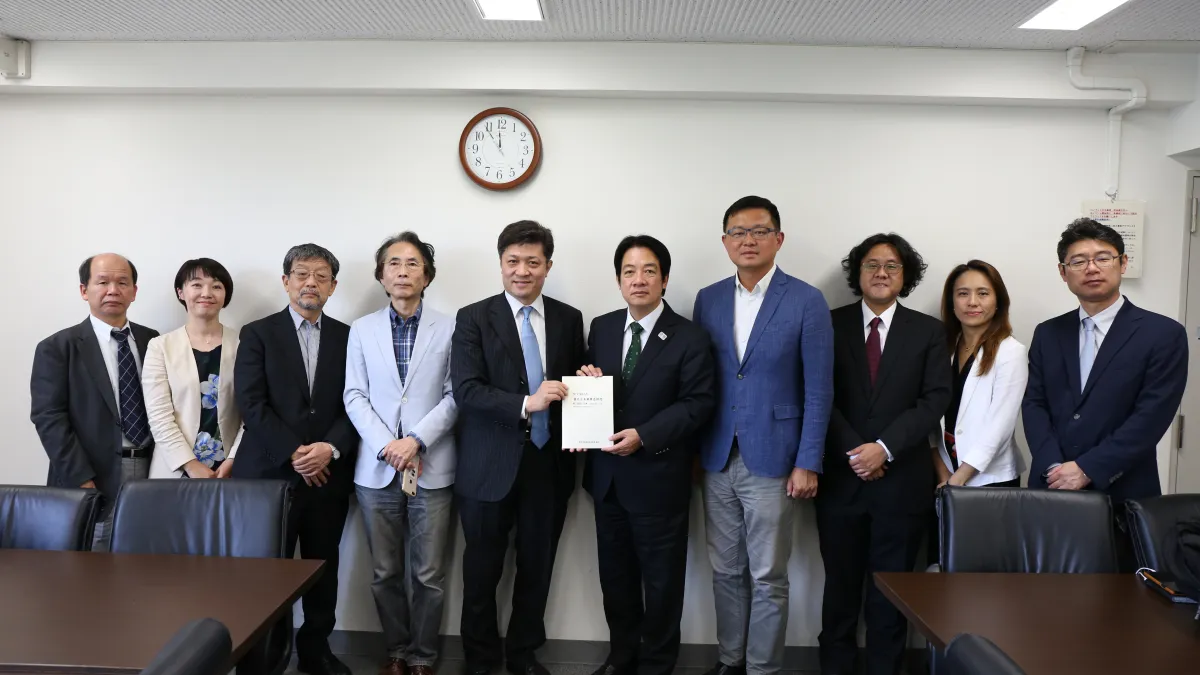 2019年5月11日,前行政院長賴清德至日本東京大學與學者座談(賴清德團隊提供)