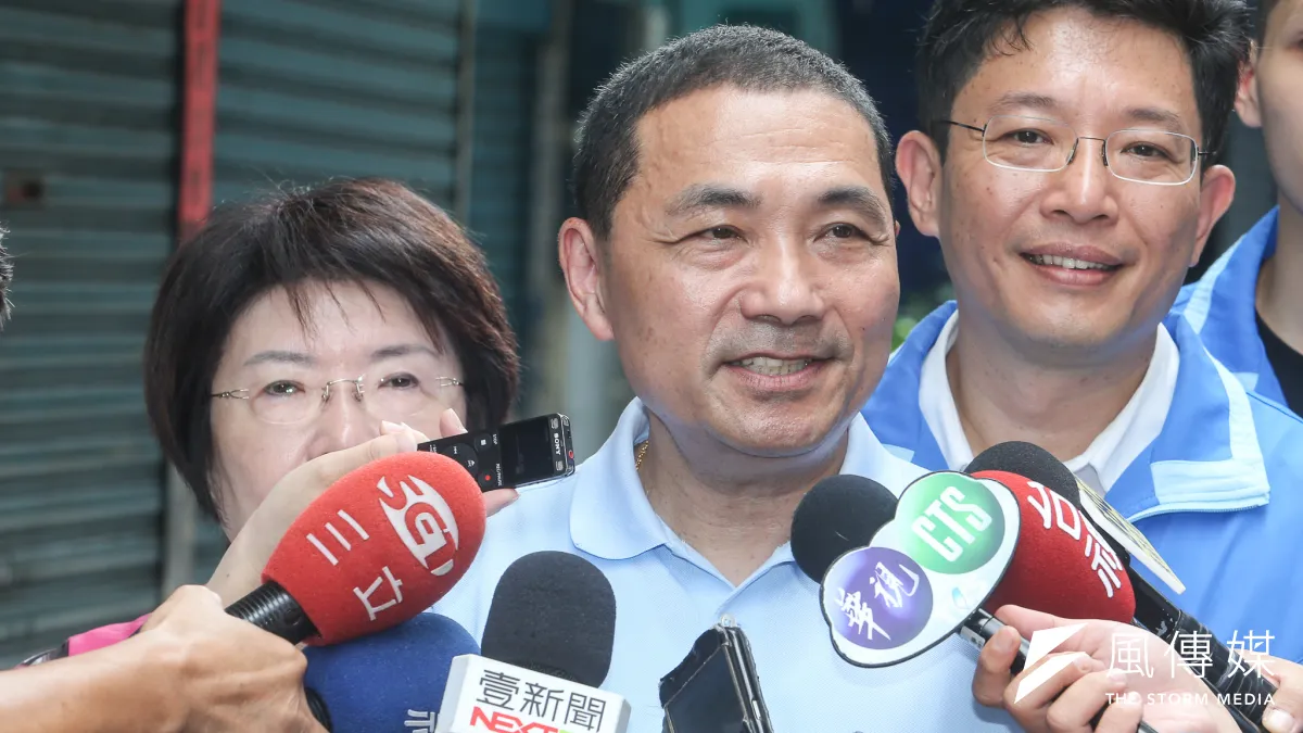 新北捷運局回應蘇貞昌陣營三環三線爭議,圖為國民黨新北市長參選人侯友宜。(陳明仁攝)