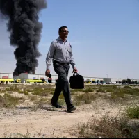2026年3月1日、イランによる空爆を受けたUAEシャルジャ市の工業地帯。(写真/AP通信提供) 2026年3月1日、イランによる空爆を受けたUAEシャルジャ市の工業地帯。(写真/AP通信提供)