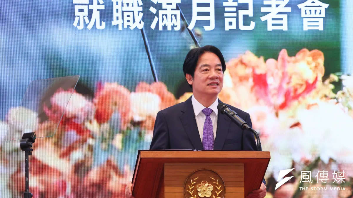 20240619-總統賴清德19日出席「信賴新政,時代新台灣」就職滿月記者會。(顏麟宇攝)