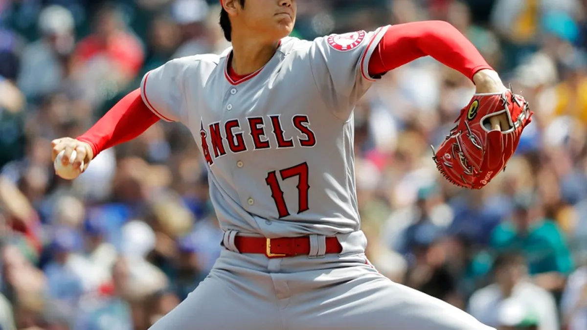 天使大谷翔平今對水手投6局失兩分本季第3勝落袋。(美聯社)