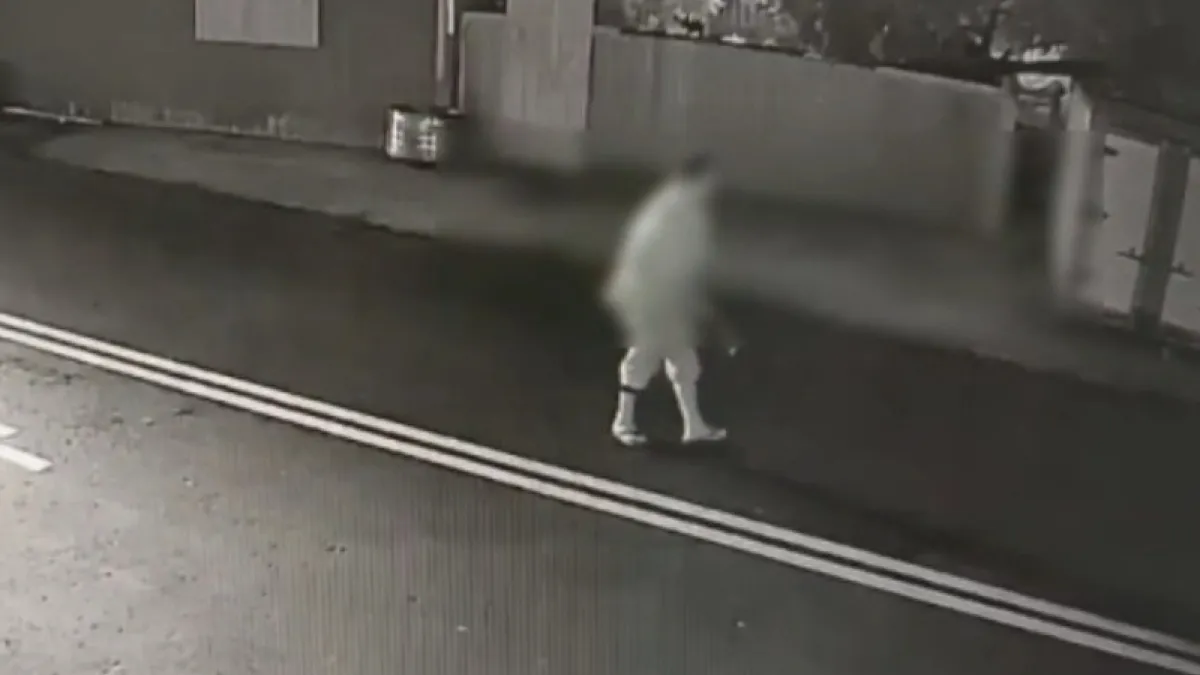 台中陳姓男子於28日半夜涉嫌拿鐮刀連砸7輛汽機車。(圖/翻攝自記者爆料網)